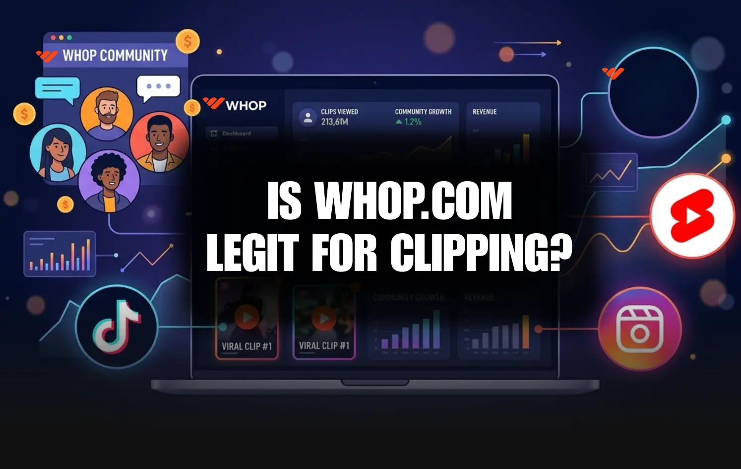 is whop.com legit for clipping?