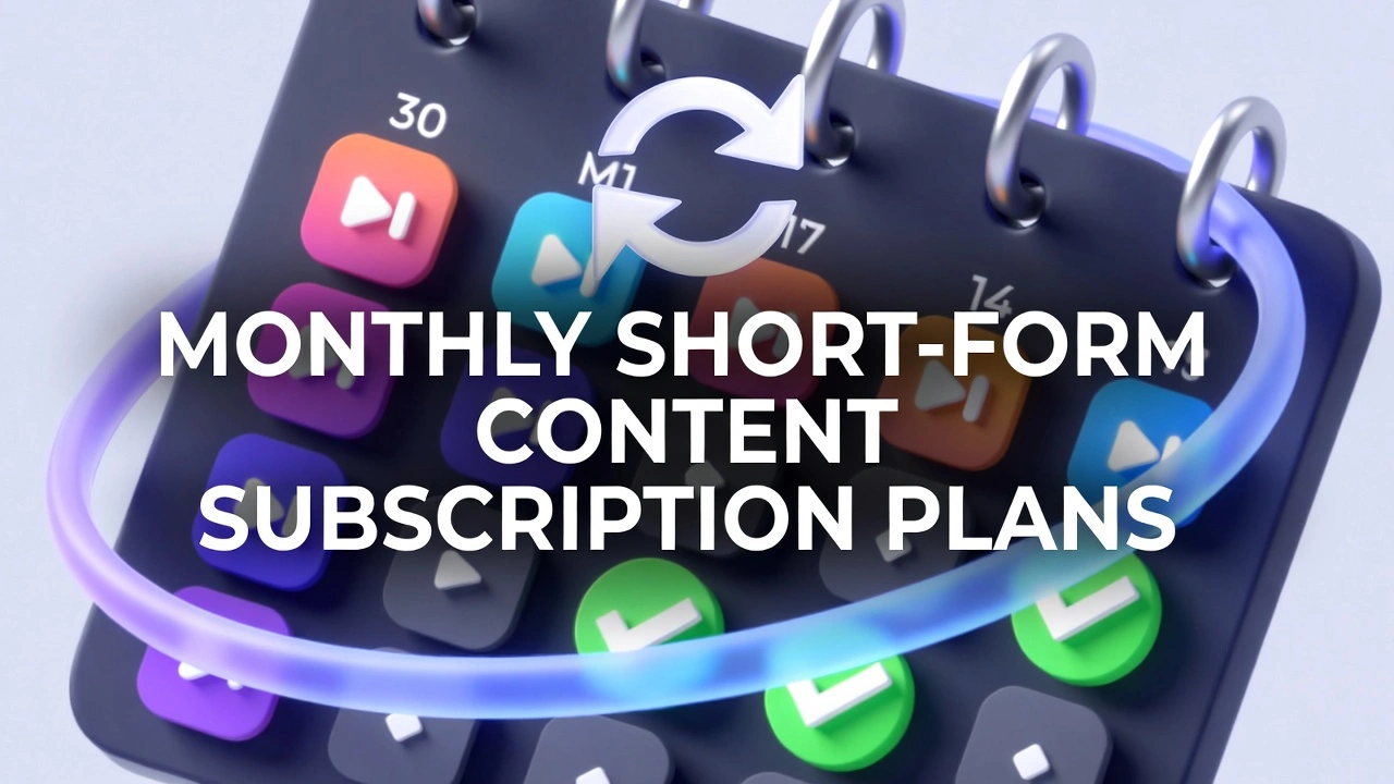 Monthly Short Form Video Content Subscription Plans